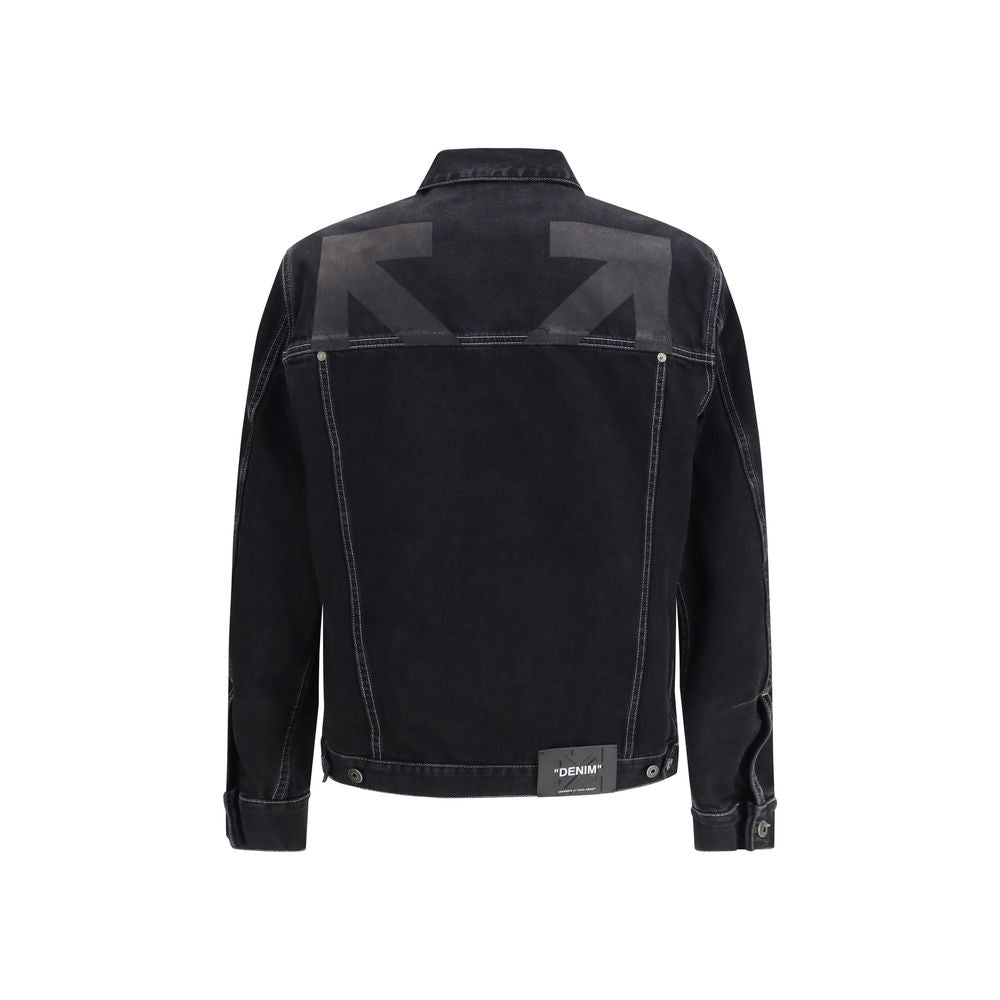 Off-White Black Cotton Denim Jacket Off-White