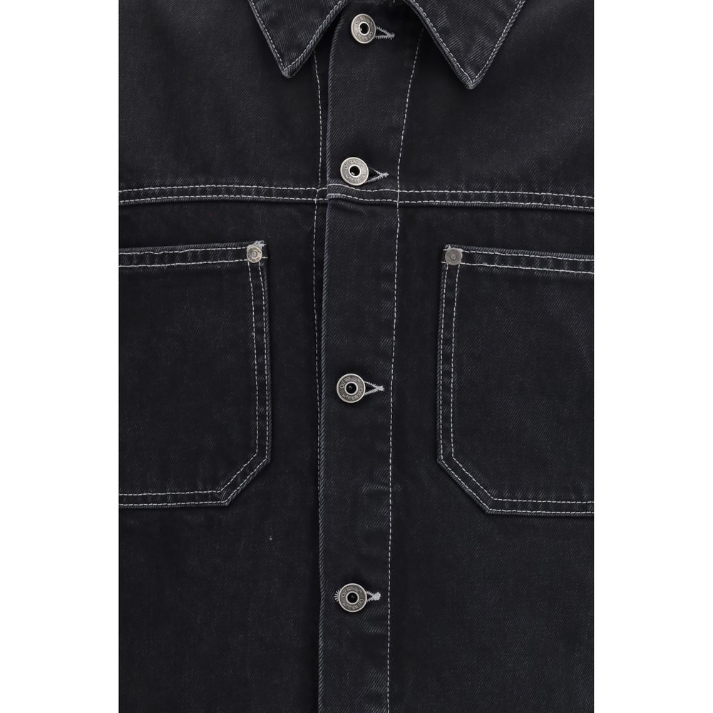 Off-White Black Cotton Denim Jacket Off-White