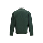 Gucci bicolor polyamide shell jacket with zip closure and adjustable hood, featuring sleek design and lightweight fabric.
