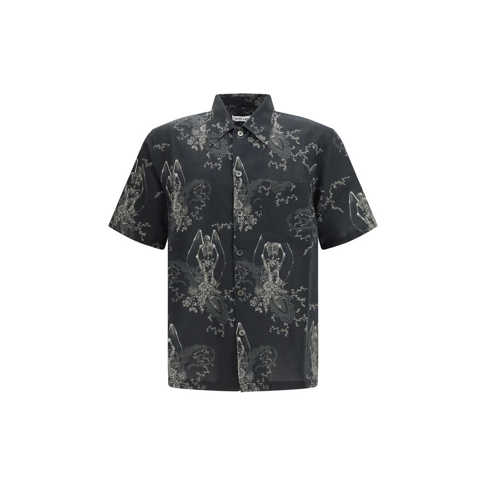 Our Legacy Gray Cotton Pattern Shirt Our Legacy
