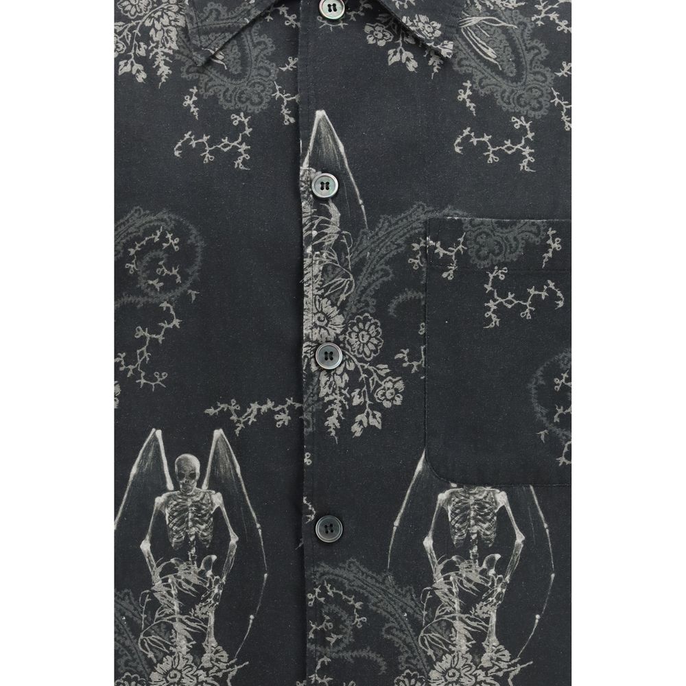 Our Legacy Gray Cotton Pattern Shirt Our Legacy