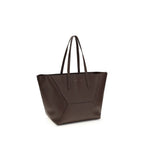 Brunello Cucinelli Brown Calf Leather Bos Taurus Shoulder Bag Brunello Cucinelli