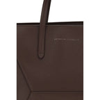 Brunello Cucinelli Brown Calf Leather Bos Taurus Shoulder Bag Brunello Cucinelli