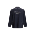 Thom Browne Blue Polyester Full-Length Jacket