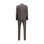 Dsquared² Gray Wool Two-Piece Suit