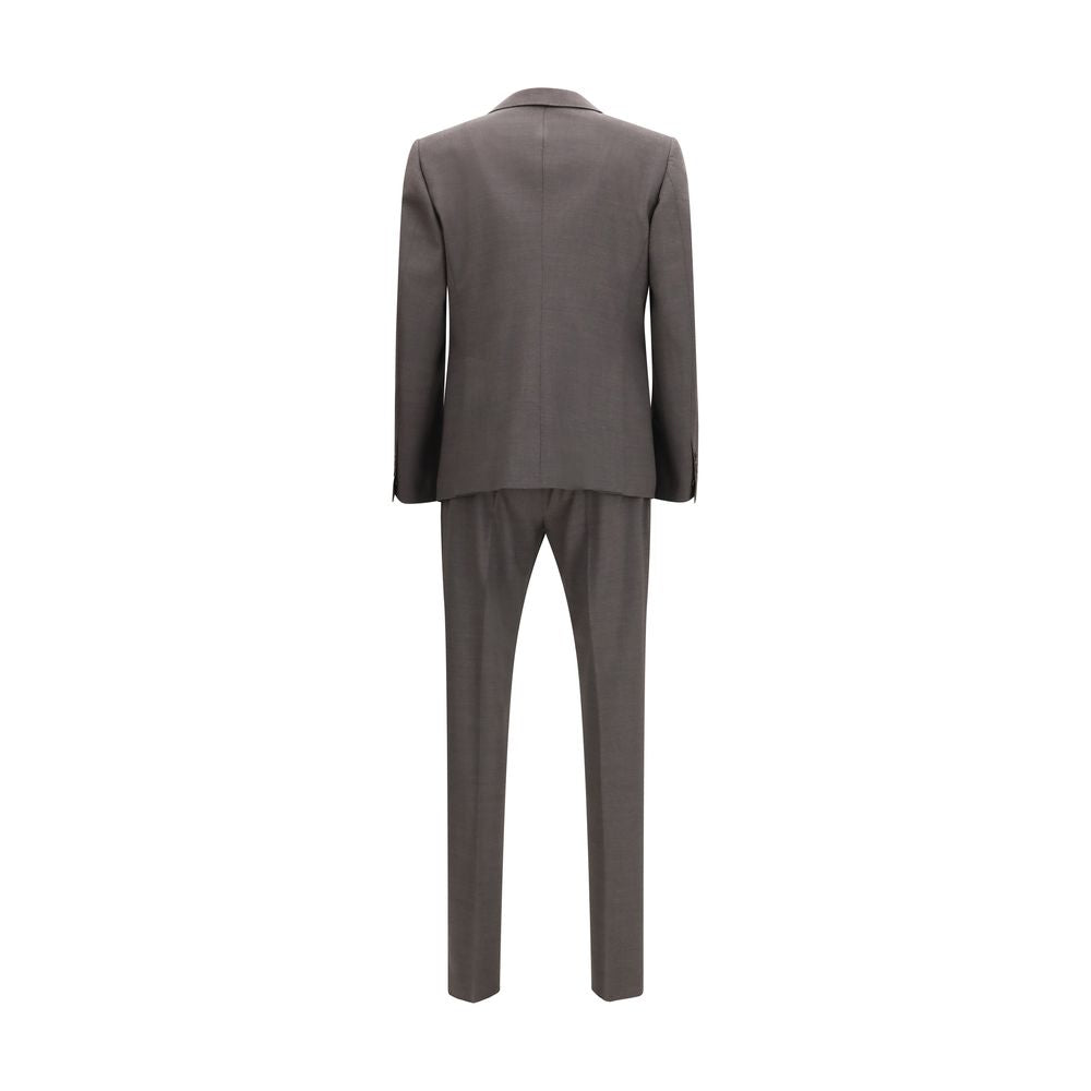 Dsquared² Gray Fleece Wool Two-Piece Suit Dsquared²