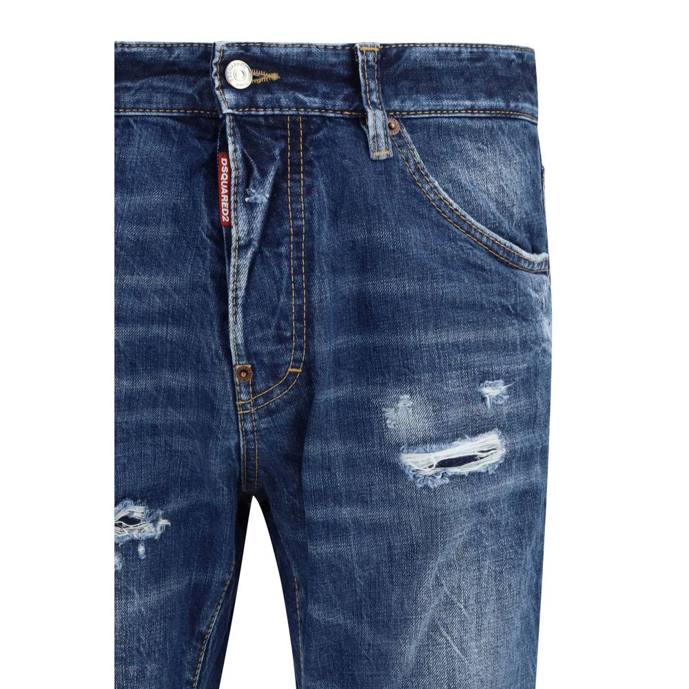 Dsquared² Blue Cotton Slim Fit Jeans Dsquared²