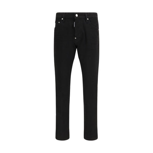 Dsquared² Black Cotton Slim Fit Jeans Dsquared²