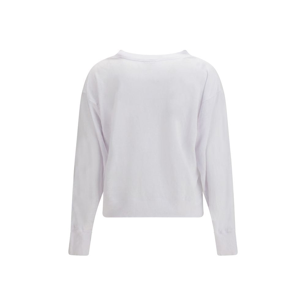 Marant Etoile White Linen Sweatshirt Marant Etoile