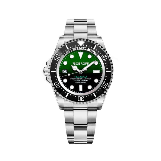 Bobroff Silver Stainless Steel Sport Watch Bobroff