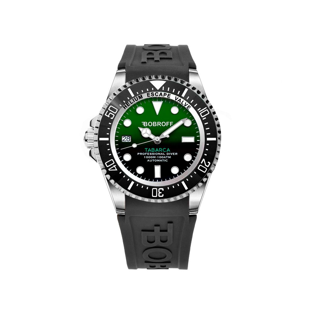 Bobroff Black Rubber Sport Watch Bobroff