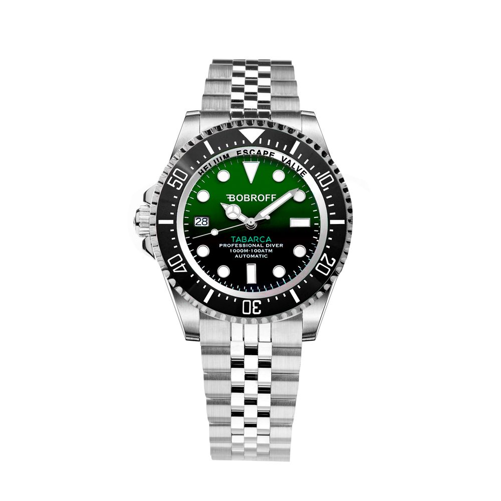 Bobroff Silver Stainless Steel Sport Watch Bobroff