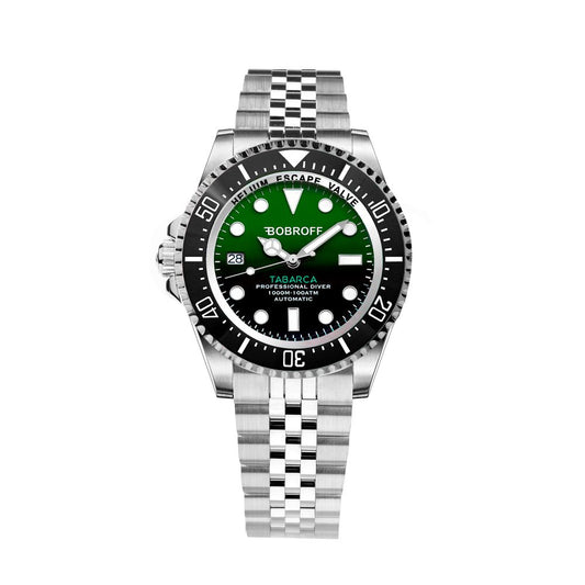 Bobroff Silver Stainless Steel Sport Watch Bobroff