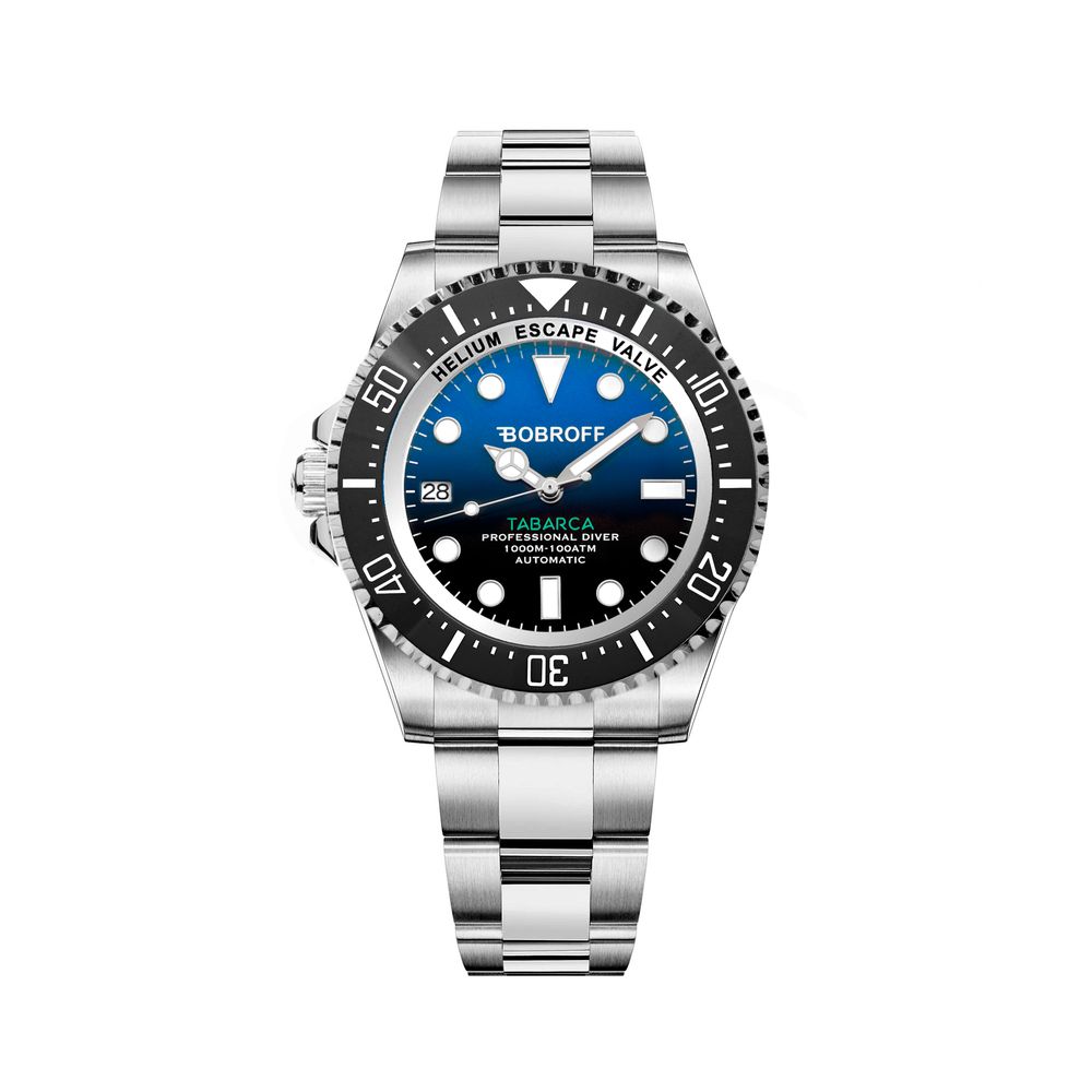 Bobroff Silver Stainless Steel Sport Watch Bobroff