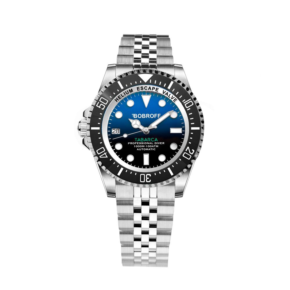 Bobroff Silver Stainless Steel Sport Watch Bobroff