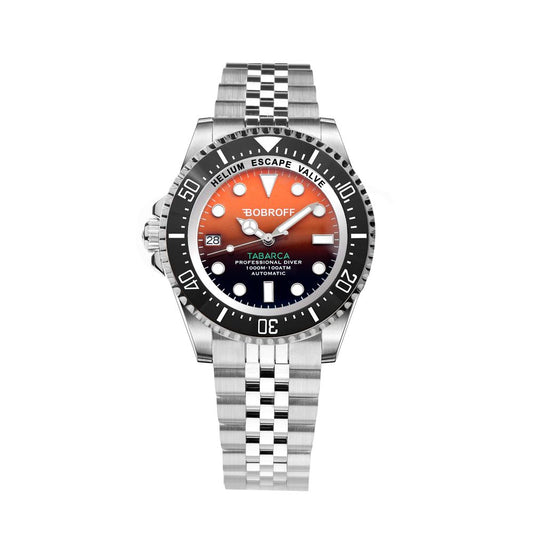 Bobroff Silver Stainless Steel Sport Watch Bobroff