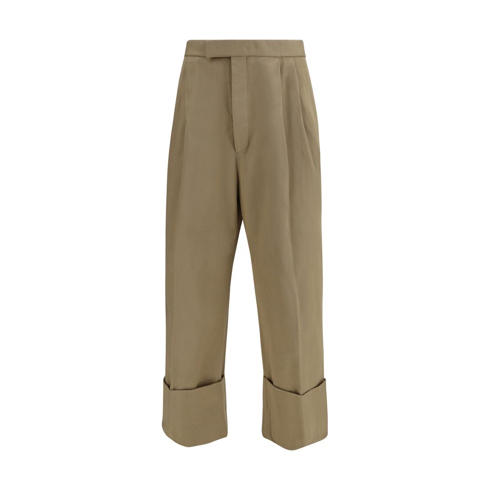 Thom Browne Beige Cotton Casual Pants Thom Browne