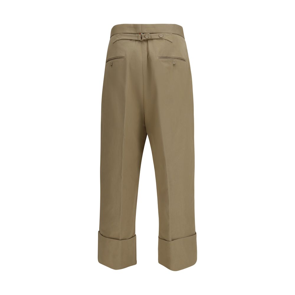 Thom Browne Beige Cotton Casual Pants Thom Browne