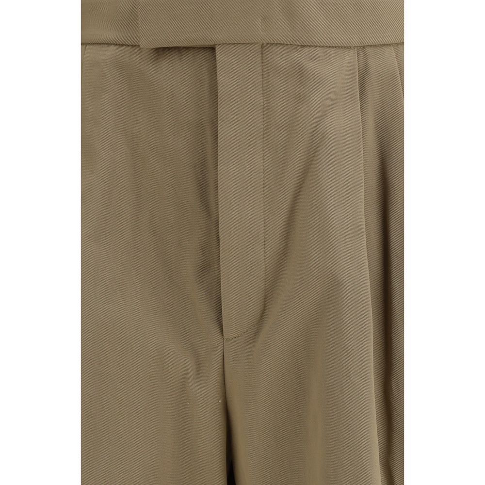 Thom Browne Beige Cotton Casual Pants Thom Browne