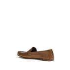 Versace Brown Calf Leather Bos Taurus Slip-On Loafers Versace