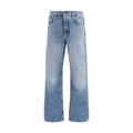 Off-White Blue Cotton Relaxed Fit Jeans Off-White