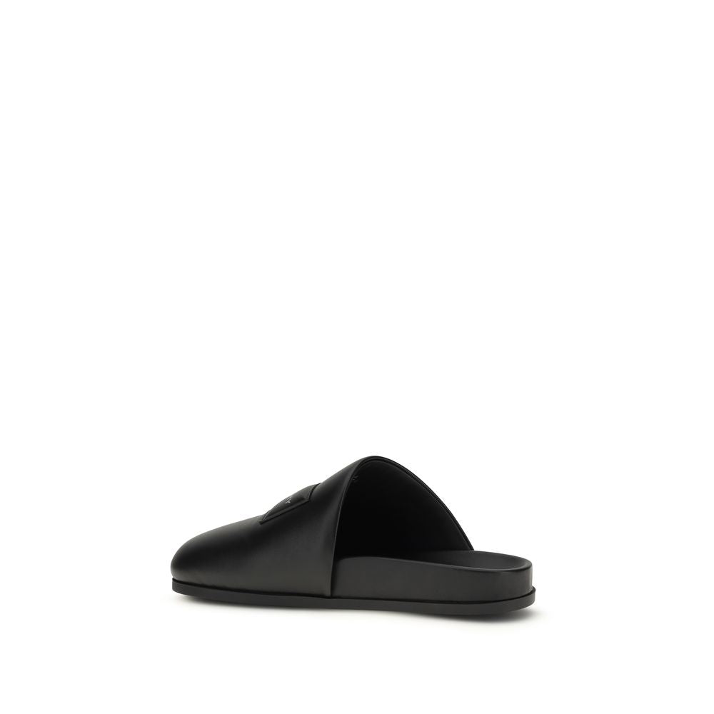 Givenchy Black Calf Leather Bos Taurus Mules Givenchy
