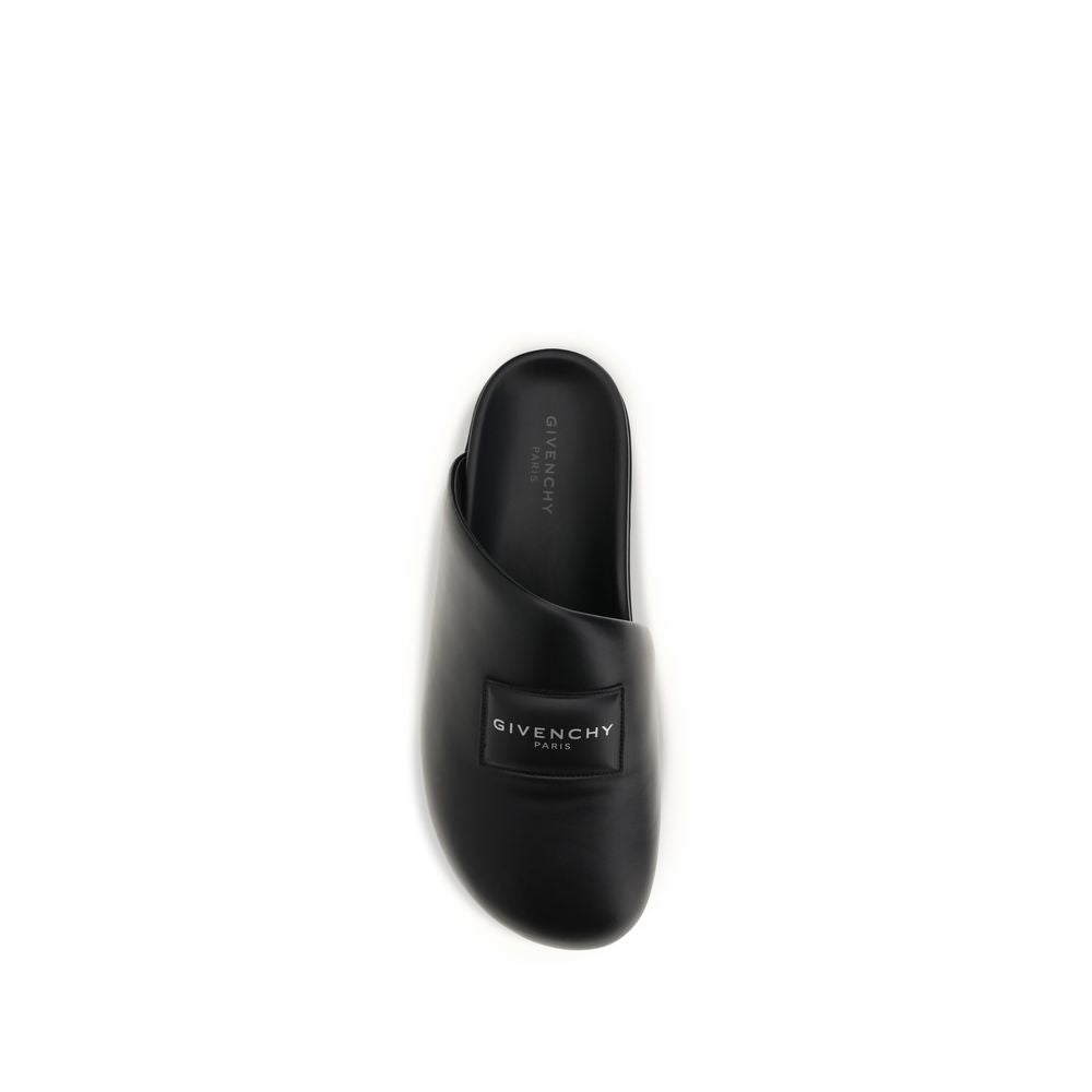 Givenchy Black Calf Leather Bos Taurus Mules Givenchy