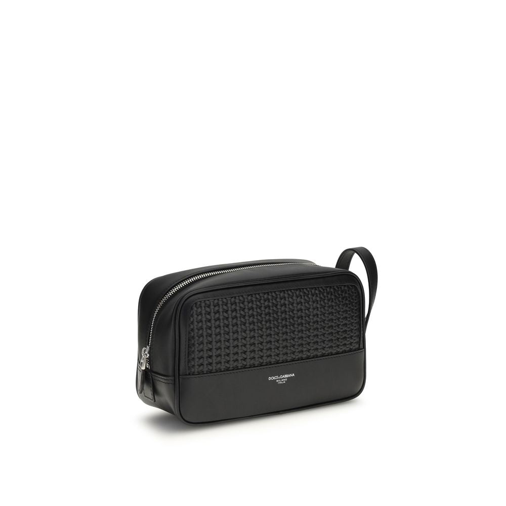 Dolce & Gabbana Black Calf Leather Bos Taurus Accessories Dolce & Gabbana