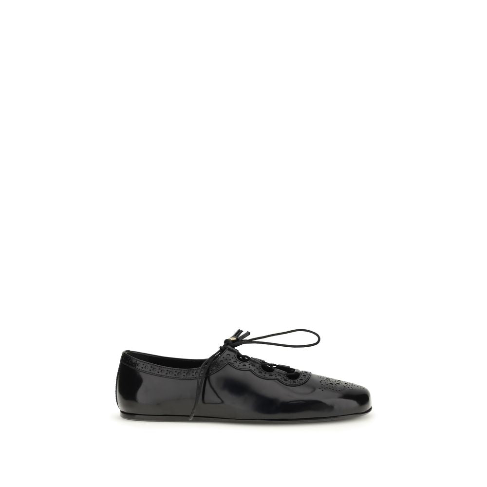 Church's Black Calf Leather Bos Taurus Ballet Flats Church's