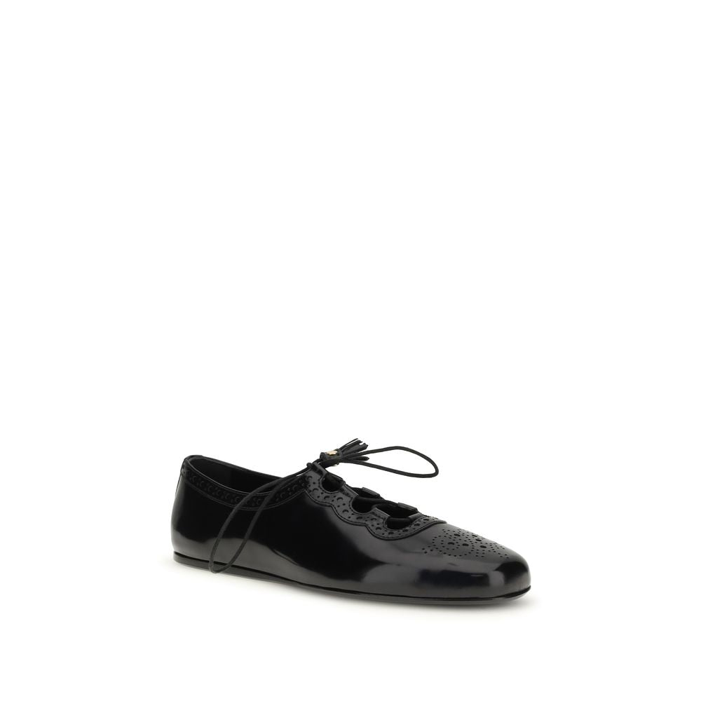 Church's Black Calf Leather Bos Taurus Ballet Flats Church's