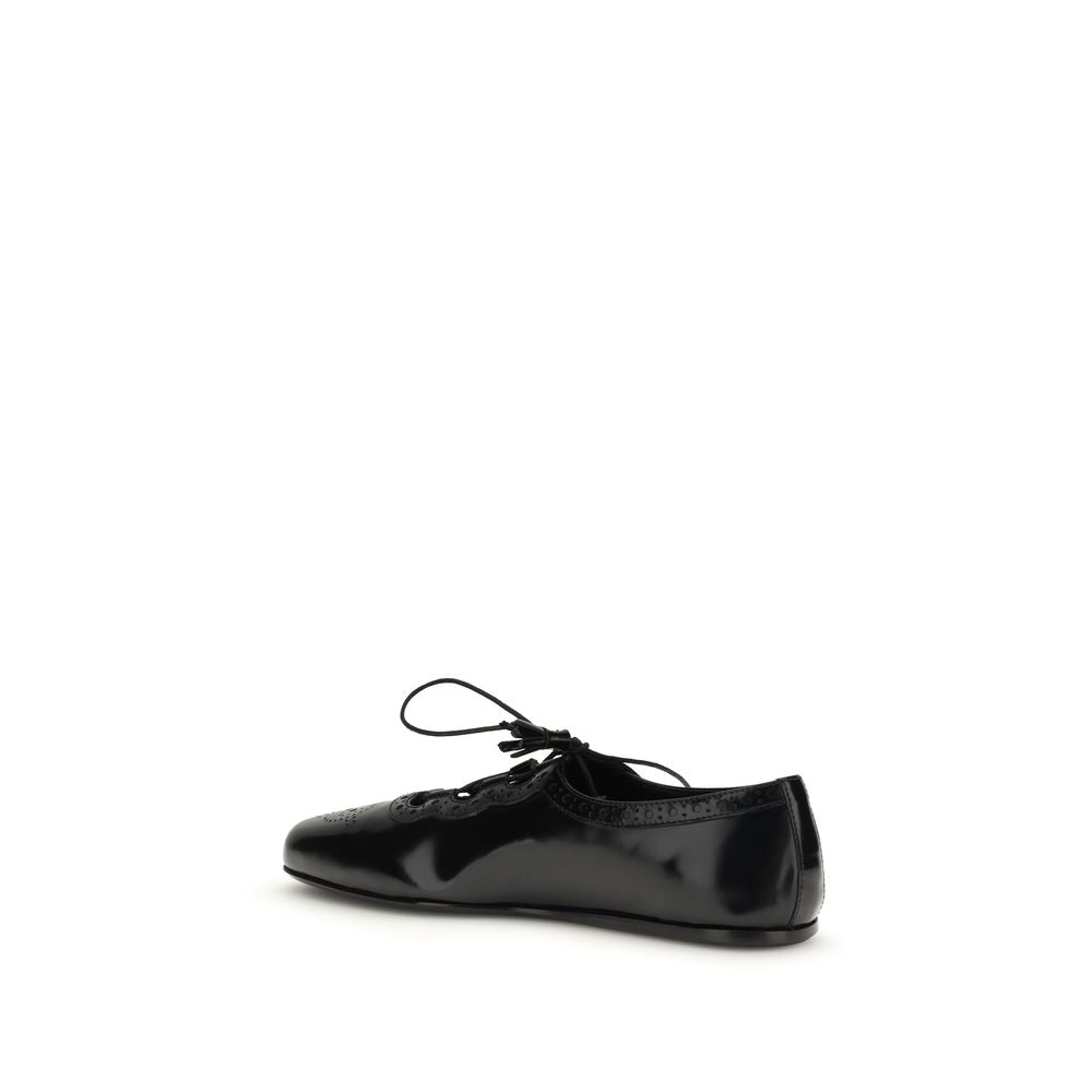 Church's Black Calf Leather Bos Taurus Ballet Flats Church's