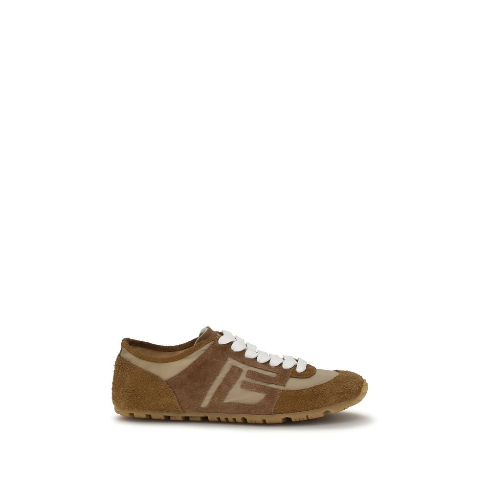Balmain Beige Calf Leather Bos Taurus Athletic Sneakers Balmain