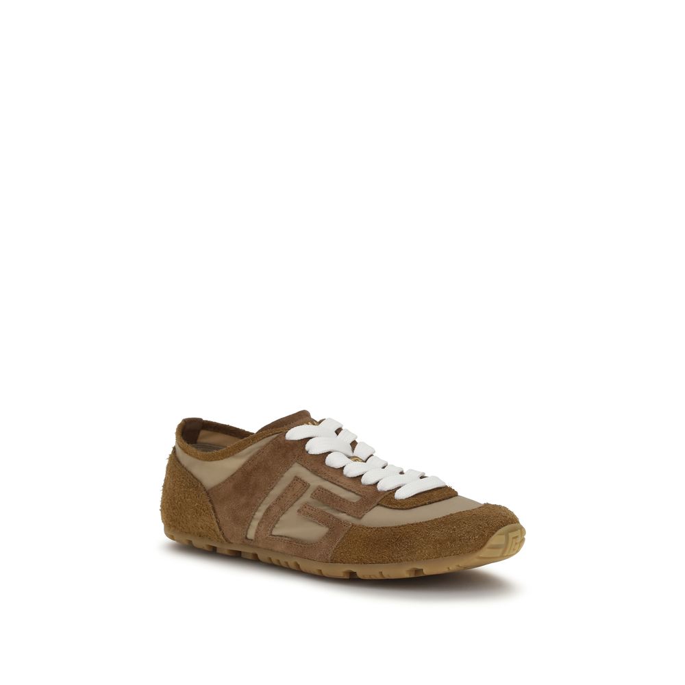Balmain Beige Calf Leather Bos Taurus Athletic Sneakers Balmain