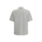Thom Browne Gray Cotton Polo Shirt - Eljoys Fashion 