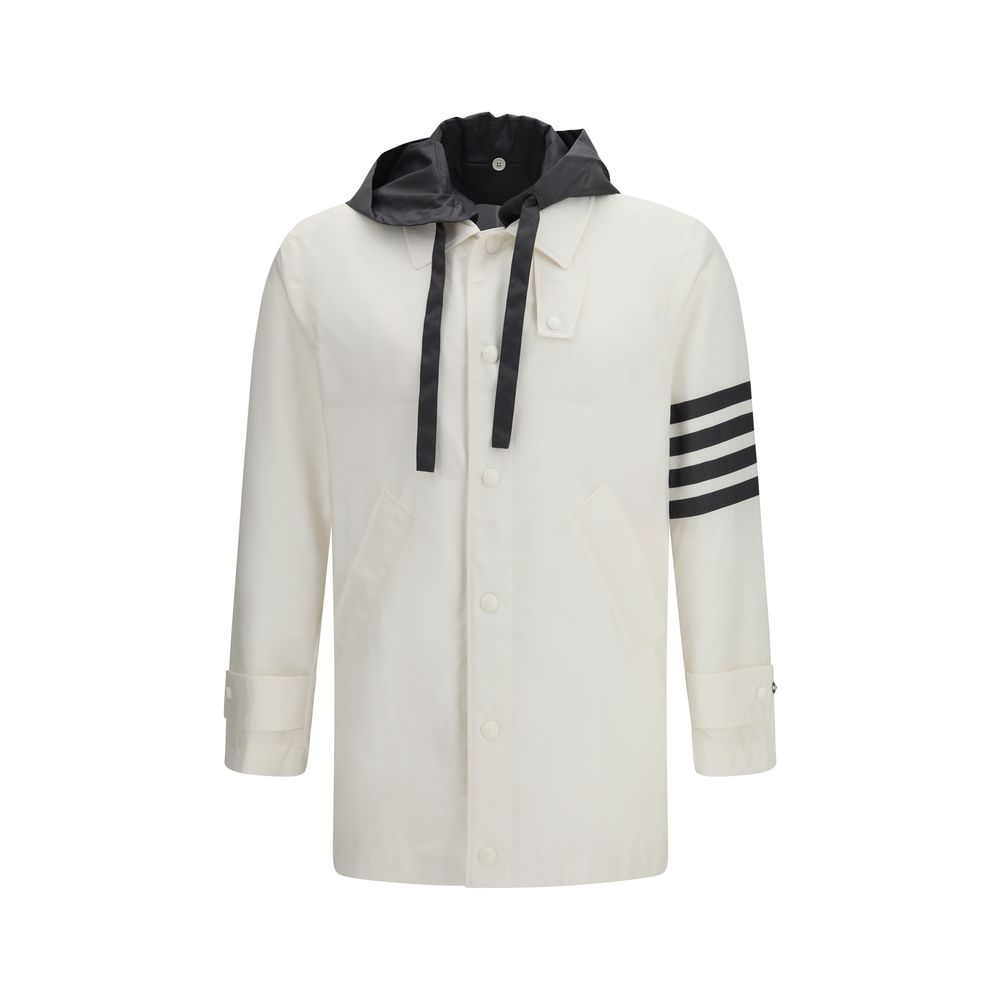 Thom Browne White Polyamide Sweatshirt Thom Browne