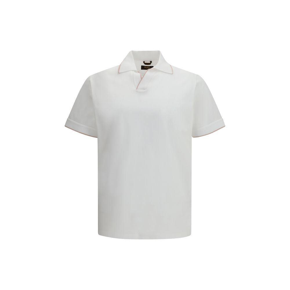 MooRER White Cotton Polo Shirt MooRER