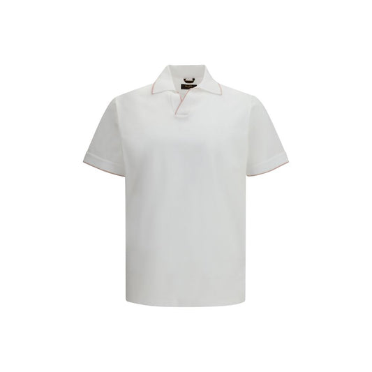 MooRER White Cotton Polo Shirt MooRER
