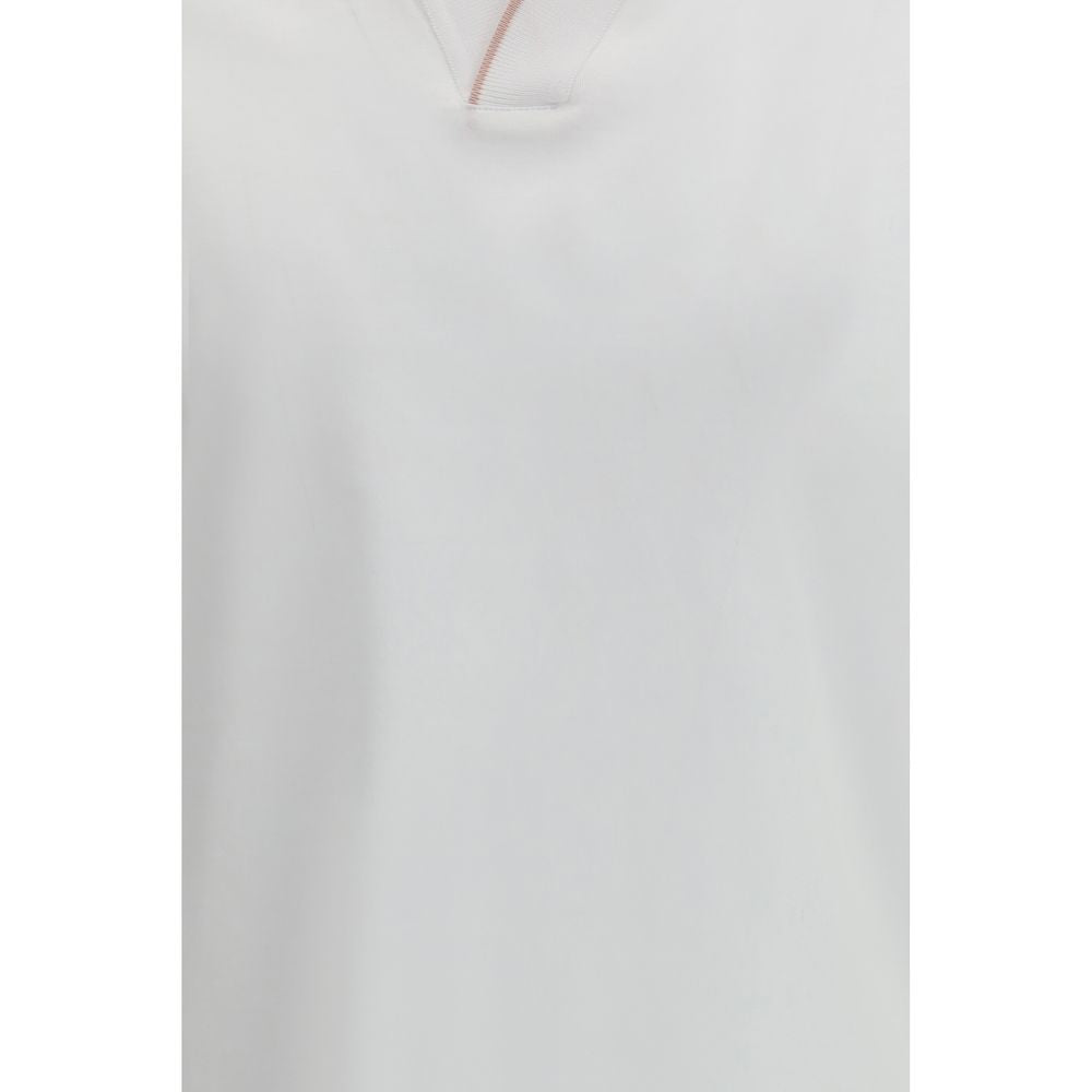 MooRER White Cotton Polo Shirt MooRER
