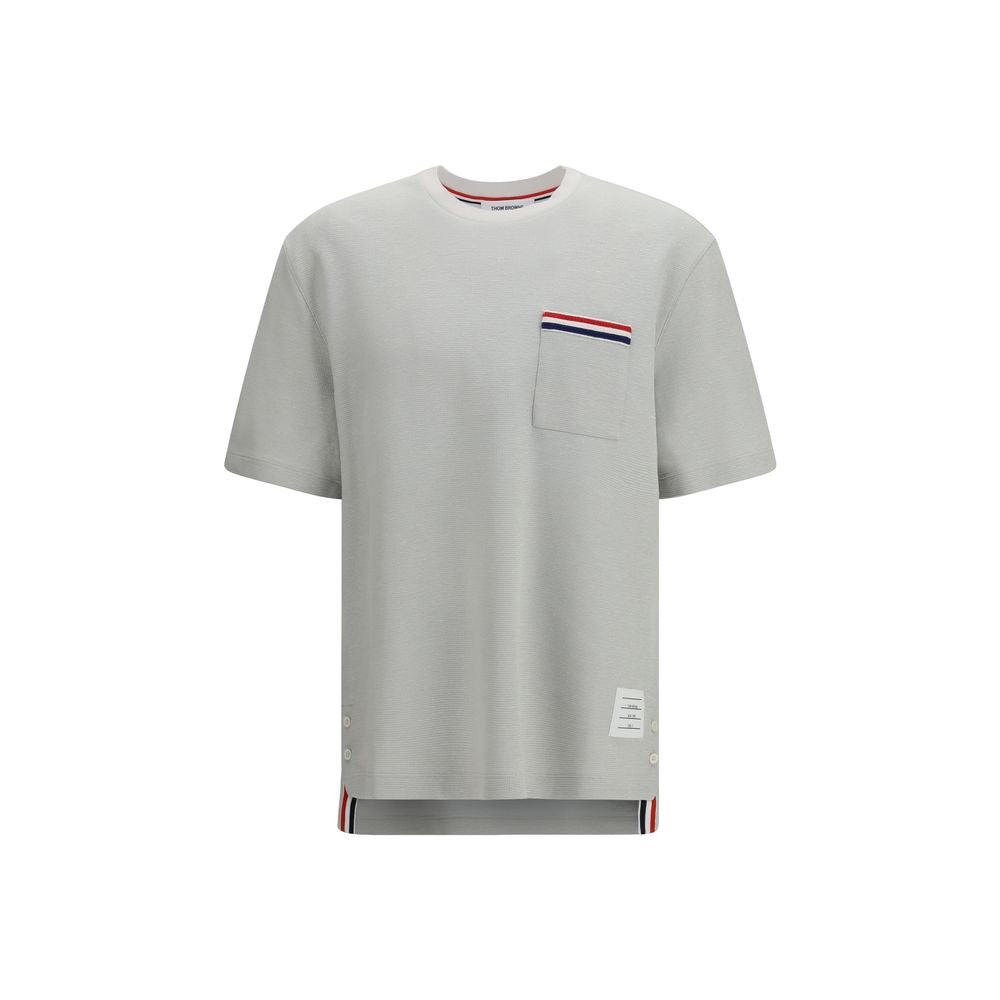 Thom Browne Gray Cotton T-Shirt Thom Browne