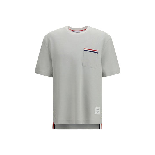 Thom Browne Gray Cotton T-Shirt Thom Browne