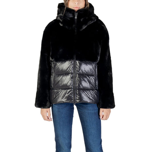 Blauer Black Polyester Coat Blauer