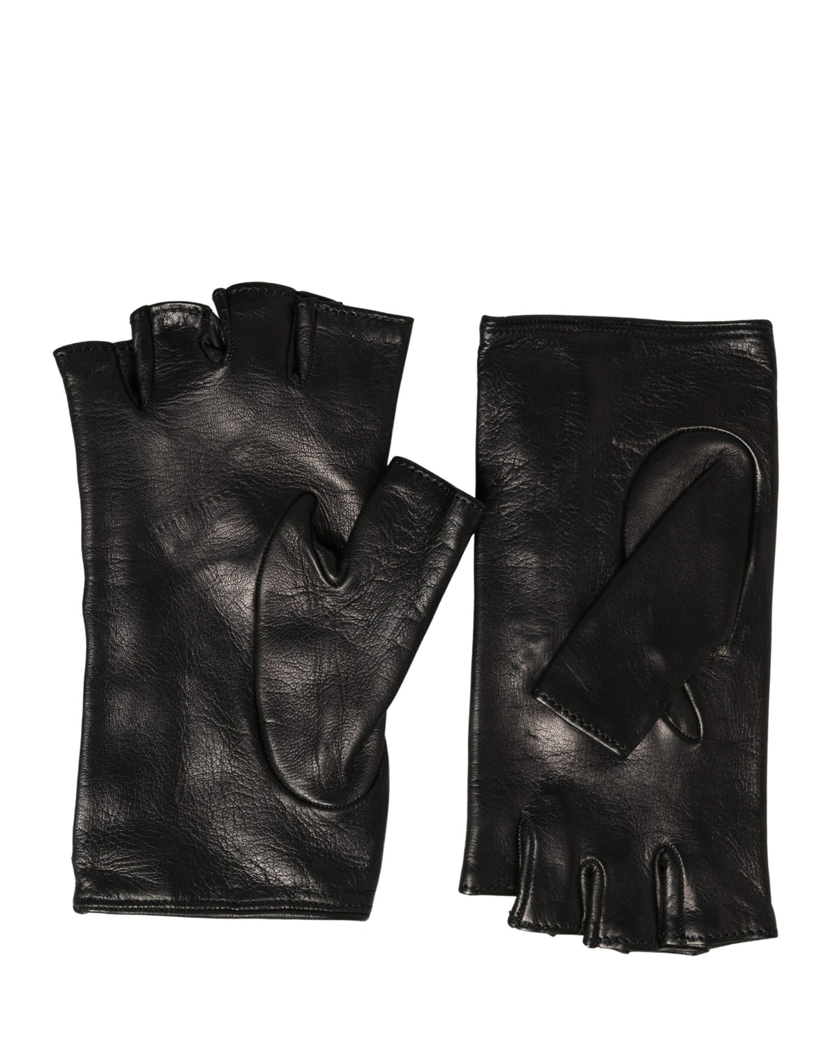 Dolce & Gabbana Women Black Embellished Wrist Length Mitten Gloves - Eljoys Fashion 
