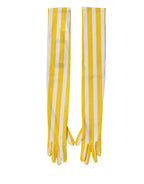 Dolce & Gabbana Yellow White Stripes Nylon Elbow Length Women Gloves