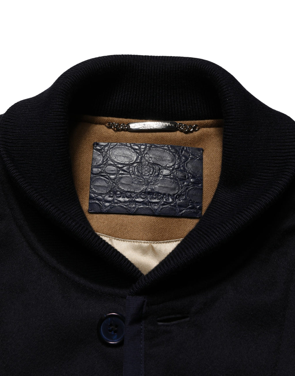 Dolce & Gabbana Black Cashmere Knitted Button Down Jacket - Eljoys Fashion 