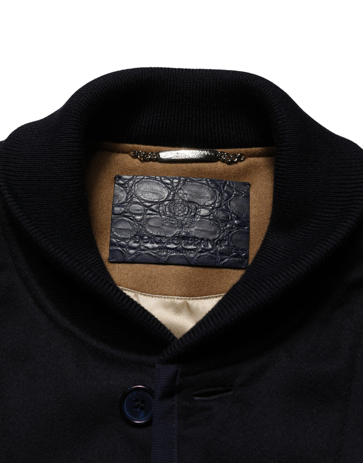 Dolce & Gabbana Black Cashmere Knitted Button Down Jacket - Eljoys Fashion 