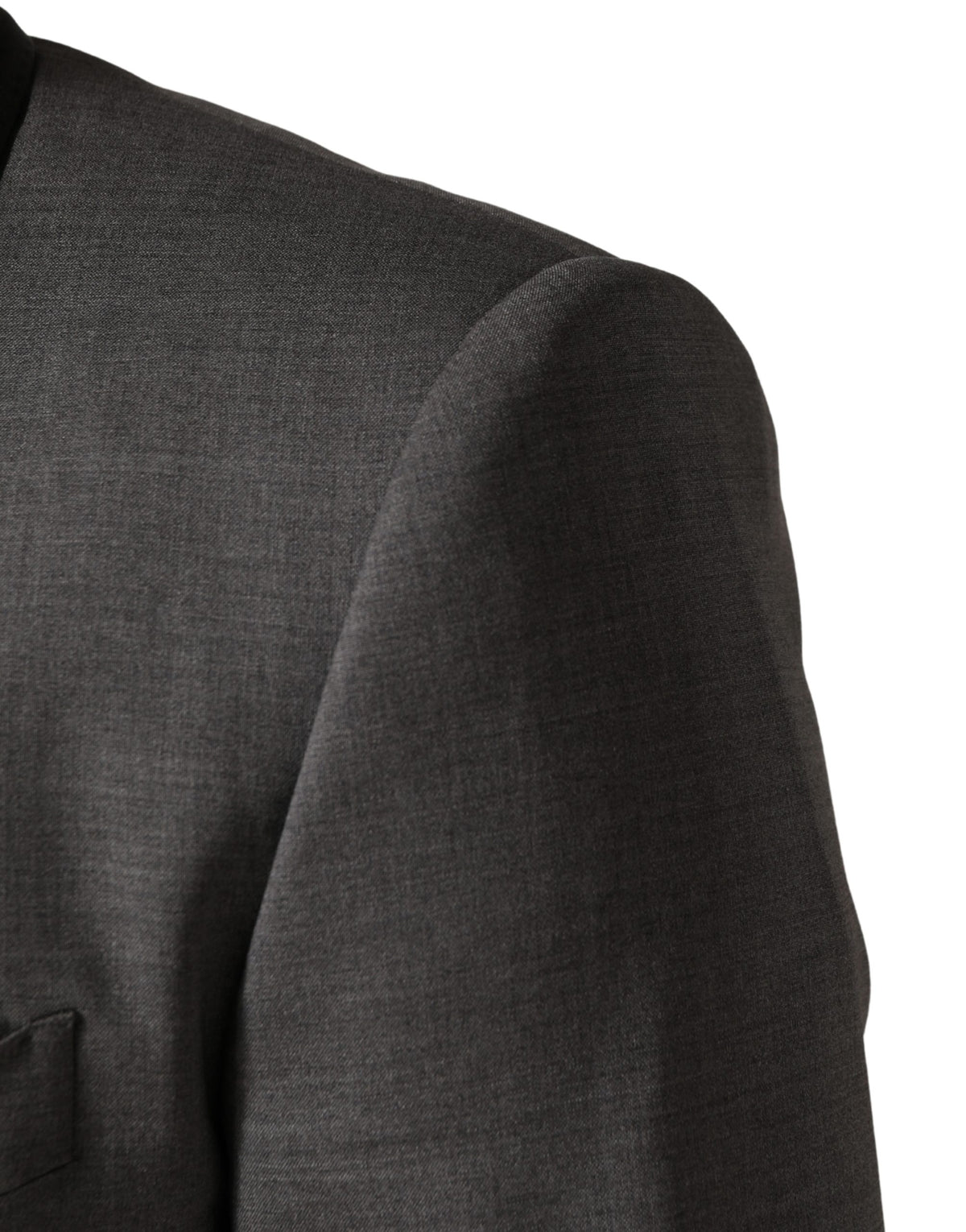 Dolce & Gabbana Gray Wool Single Breasted 1 Button 3PC Suit - Eljoys Fashion 