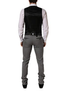 Dolce & Gabbana Gray Wool Single Breasted 1 Button 3PC Suit - Eljoys Fashion 