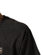 Dolce & Gabbana Gray Logo Embellished Men Crew Neck T-shirt