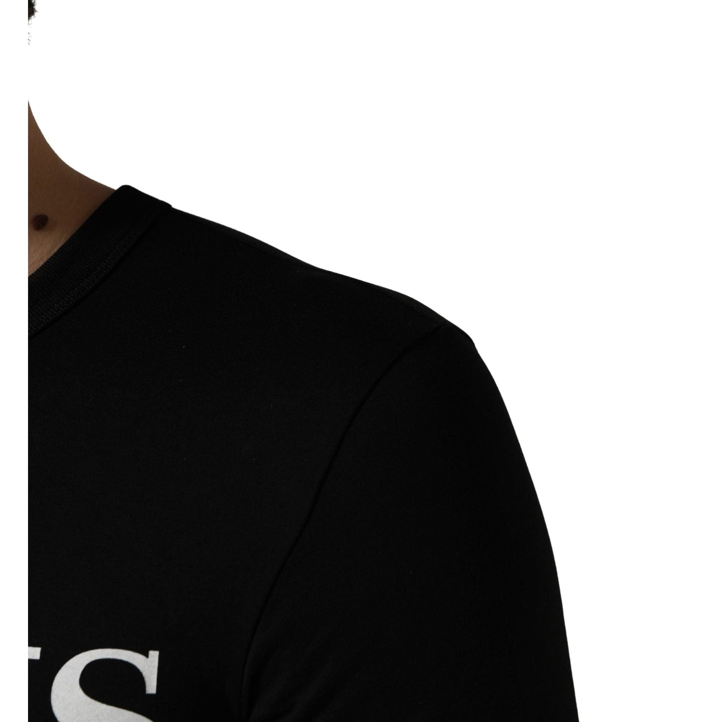 Dolce & Gabbana Black Italians Do It Better Camo Pocket Men T-shirt
