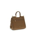 Dolce & Gabbana Brown Calf Leather Bos Taurus Shoulder Bag - Eljoys Fashion 